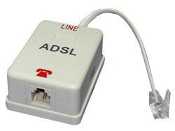 ADSL фильтр, 1 коннектор, 1 разъем (RJ11)